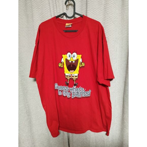 Shirts | Vintage Spongebob Tshirt Shirt Mens Size Xxl 24x325 Guess